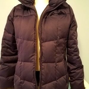 Indigo Blue Calvin Klein Puffer Hooded Jacket